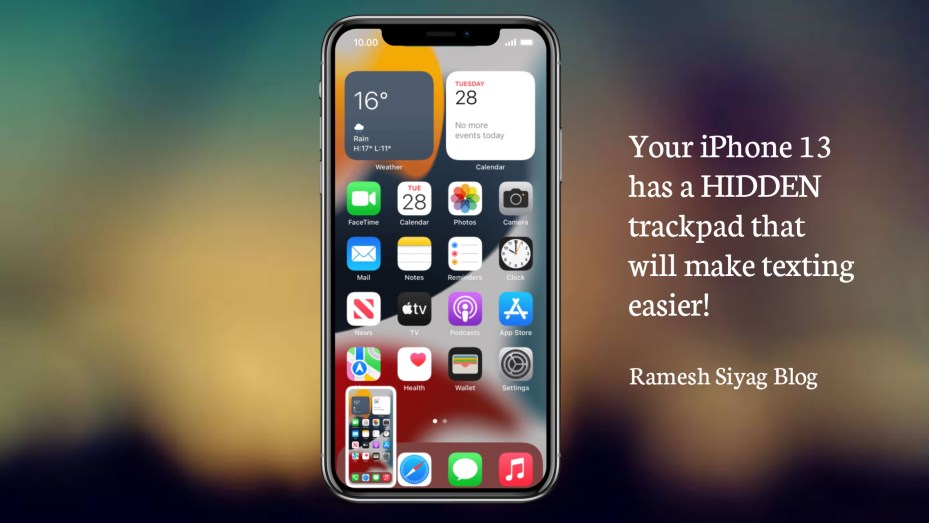 Your iPhone 13 has a HIDDEN trackpad that will make texting&nbsp;easier!