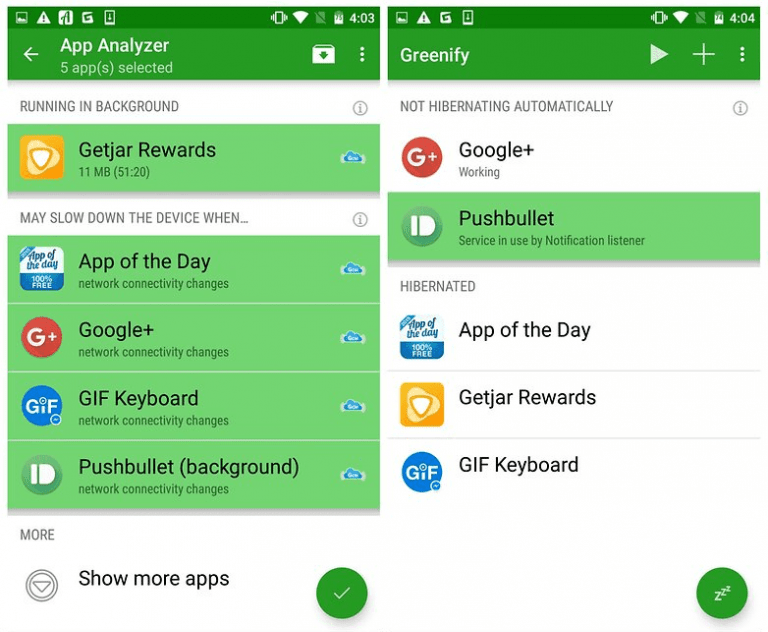 app analyzer and iside look of the app.